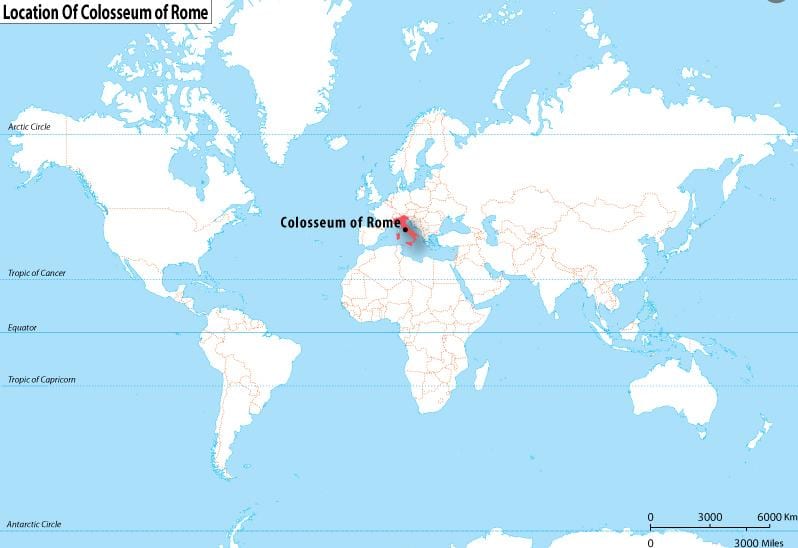 地図ローマの位置