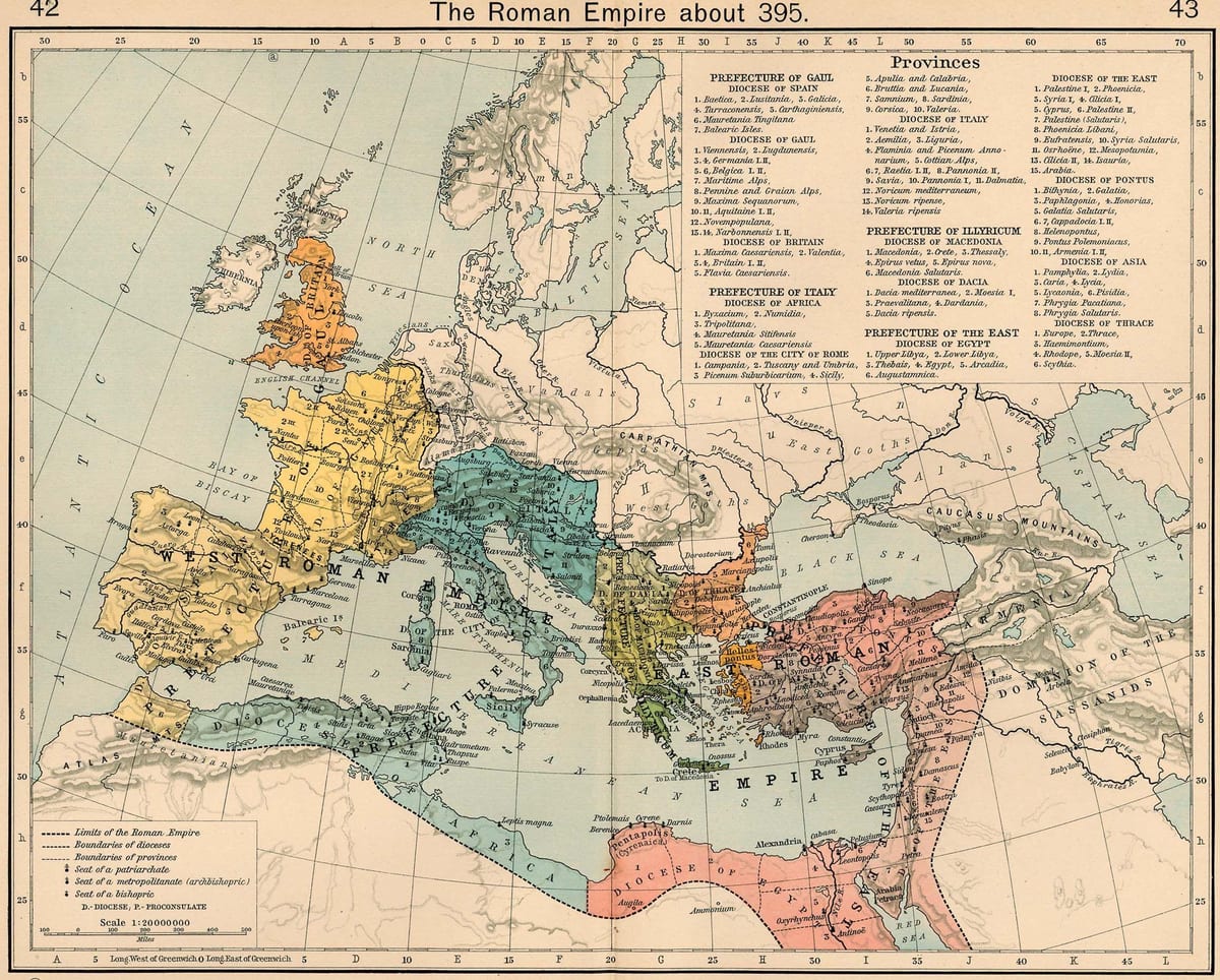 古地図のローマの