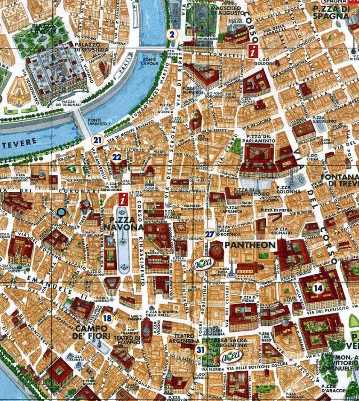 地図ローマ(ナヴォーナ広場