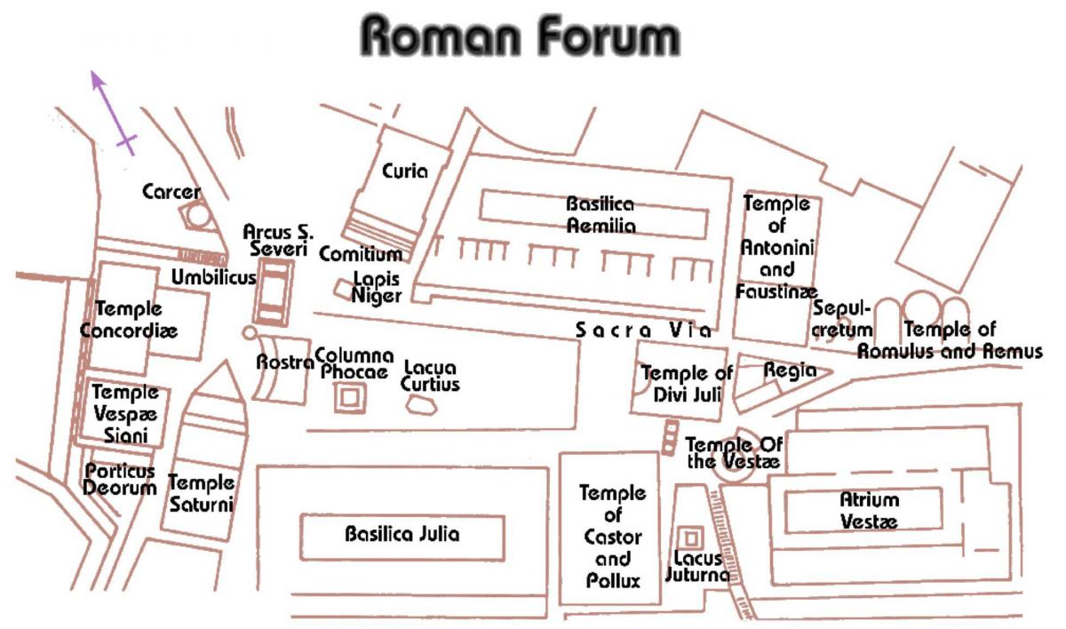 フォーラムRomanum地図