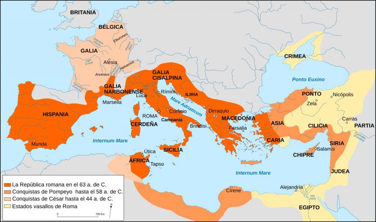 古代ローマの地図標識