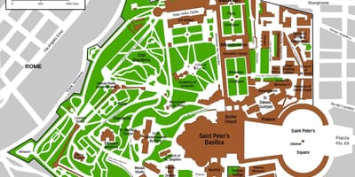 エバチカン博物館の地図