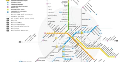 地図ローマのメトロ駅