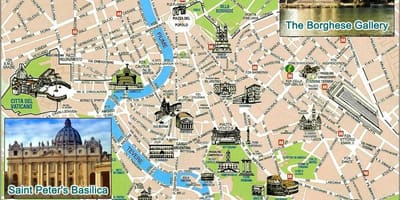 地図ローマのポイント