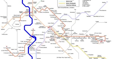 路地図のローマイタリア