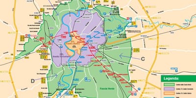 地図ローマの駐車場