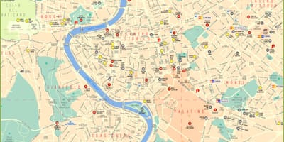 ローマ市内地図