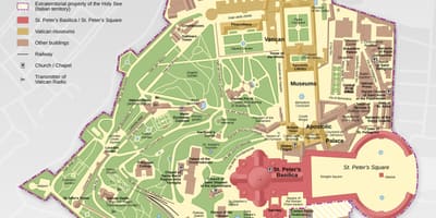 バチカン市観光地図