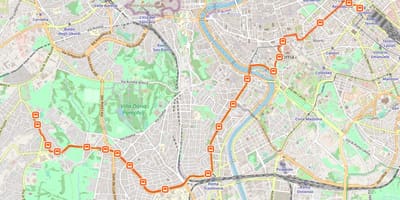 地図ローマのh路線バス