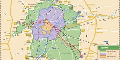 ローマztlゾーンの地図