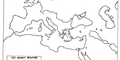 古代ローマの地図はワークシートの回答