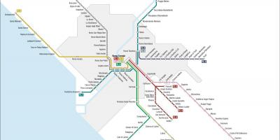 ローマfl1電車地図