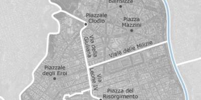 地図pratiローマ