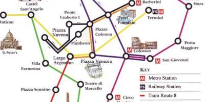地図ローマのバス116号線
