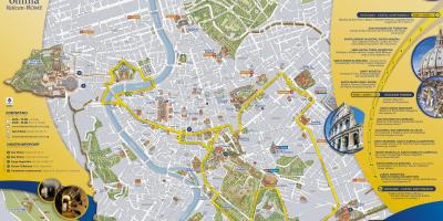 地図ローマの開放路線バスツアー 