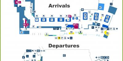 長時間移動空港ターミナル3の地図